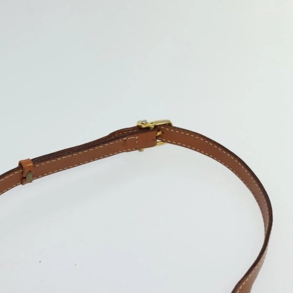 CELINE Macadam Canvas Shoulder Bag PVC Leather Brown Gold Auth ep8498 - Picture 11 of 15